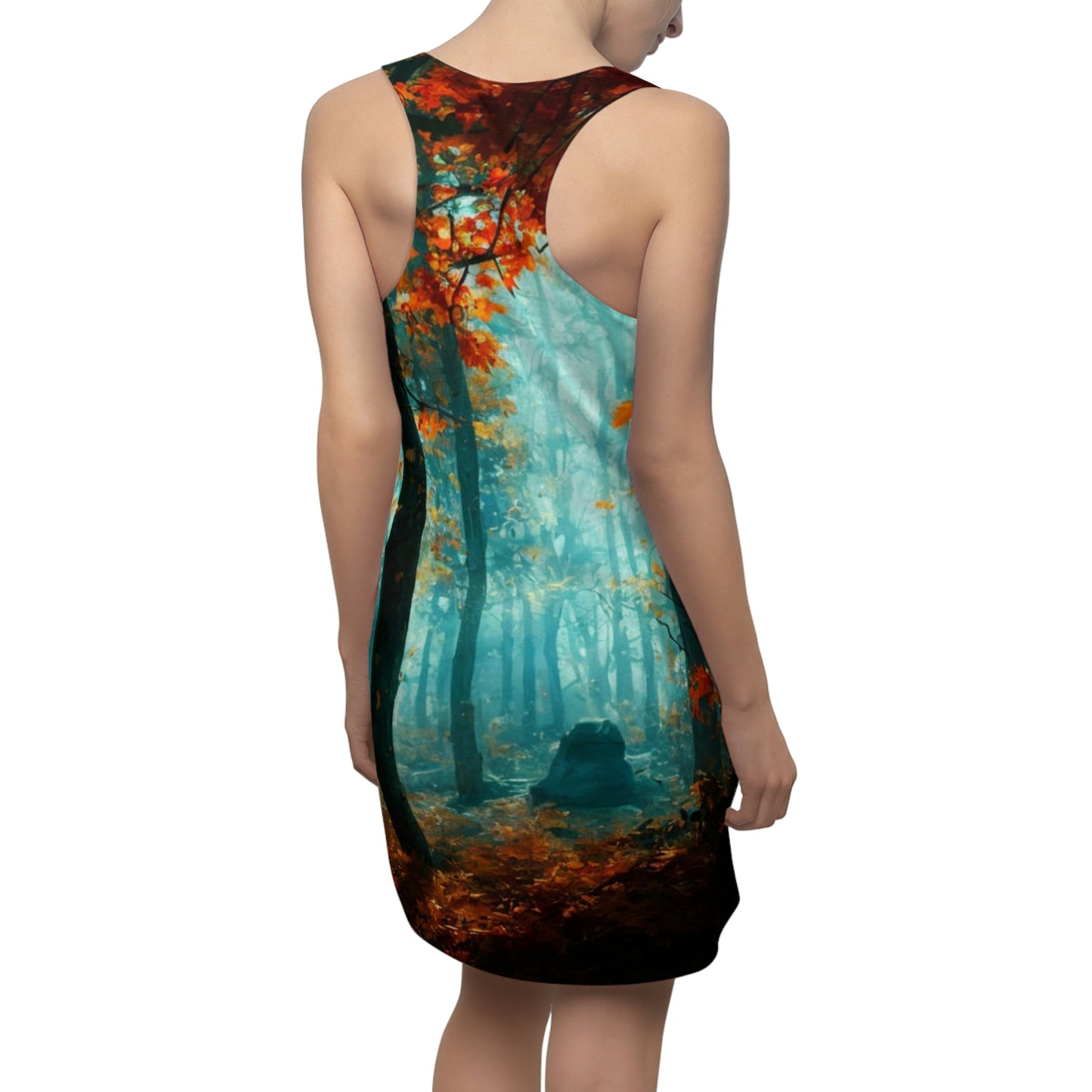 Racerback Dress – Forest in Autumn Fine Art Landscape