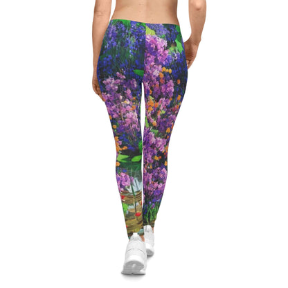 All Over Print Leggings Casual Yoga Pants Women's Activewear Art Print Leggings High Waisted Leggings Comfort Fit Leggings Everyday Wear Athleisure Fashion Stretchy Leggings for Women Trendy Women's Bottoms
