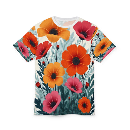 Unisex AOP Cut & Sew Tee – Retro Floral