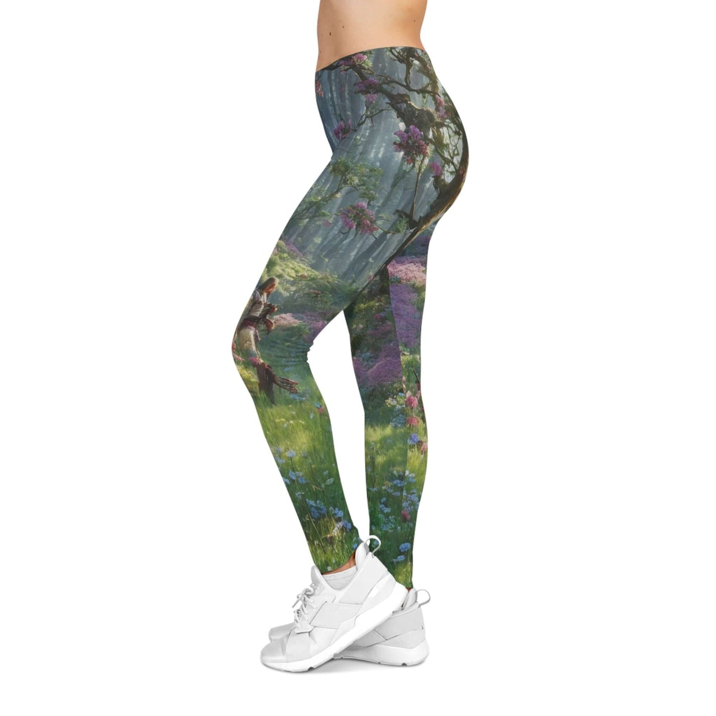 All Over Print Leggings Casual Yoga Pants Women's Activewear Art Print Leggings High Waisted Leggings Comfort Fit Leggings Everyday Wear Athleisure Fashion Stretchy Leggings for Women Trendy Women's Bottoms