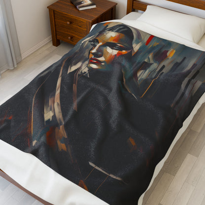 Velveteen Plush Blanket – Virgin Marie