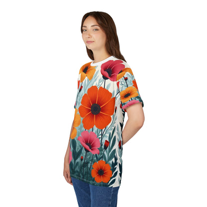 Unisex AOP Cut & Sew Tee – Retro Floral
