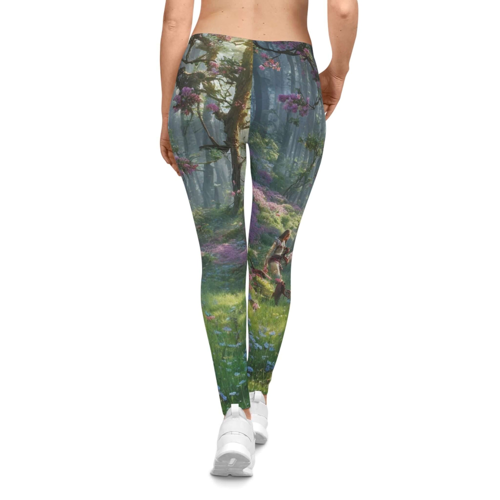 All Over Print Leggings Casual Yoga Pants Women's Activewear Art Print Leggings High Waisted Leggings Comfort Fit Leggings Everyday Wear Athleisure Fashion Stretchy Leggings for Women Trendy Women's Bottoms