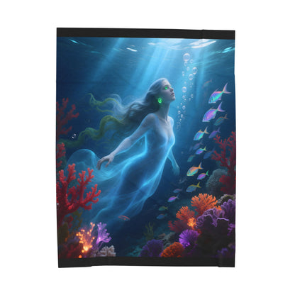 Velveteen Plush Blanket – Mermaid Dreams