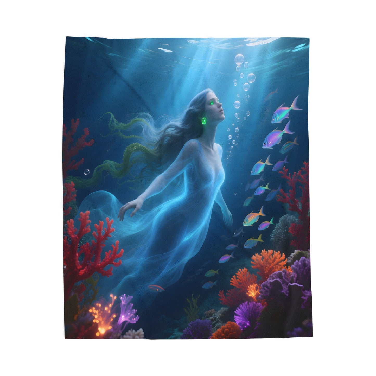 Velveteen Plush Blanket – Mermaid Dreams