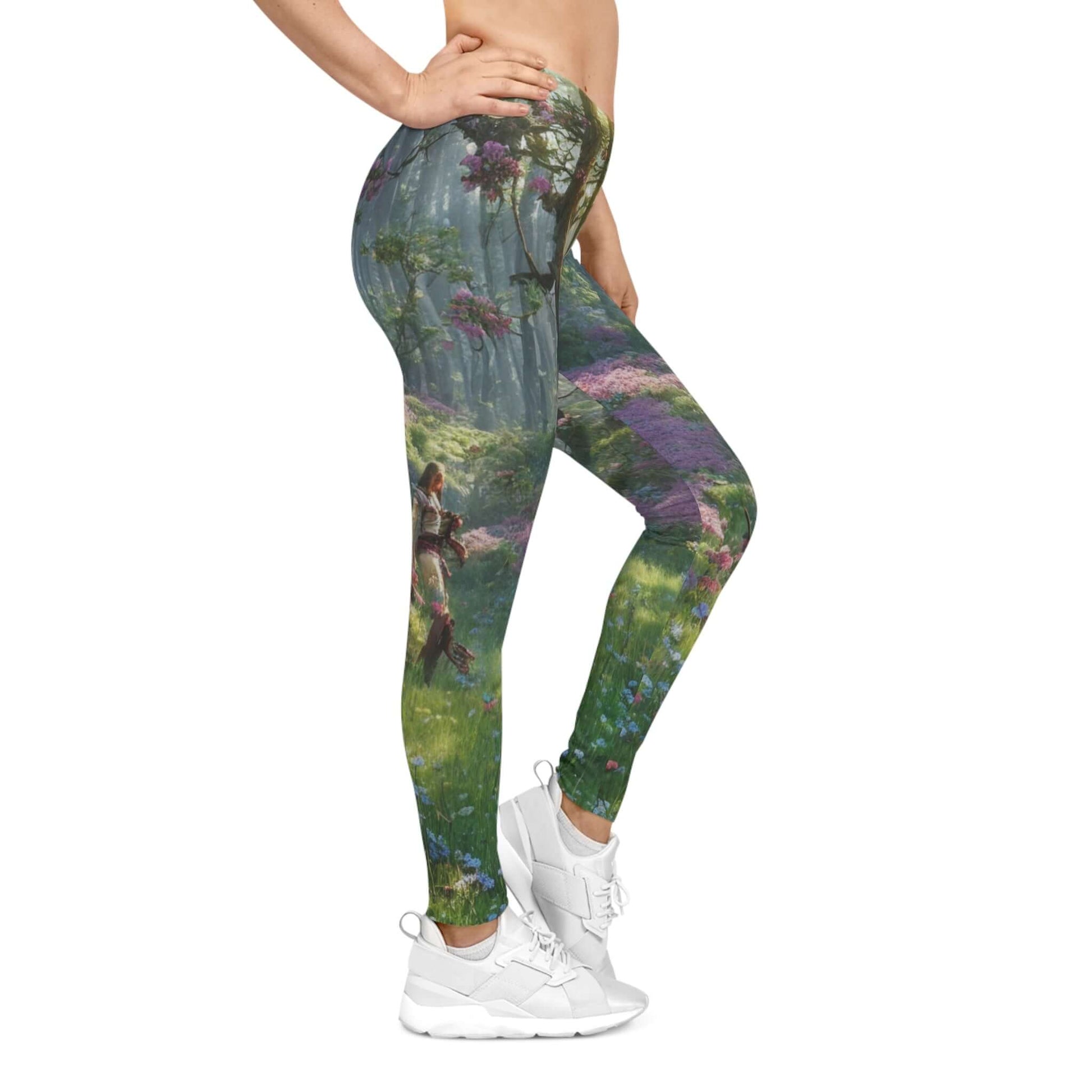 All Over Print Leggings Casual Yoga Pants Women's Activewear Art Print Leggings High Waisted Leggings Comfort Fit Leggings Everyday Wear Athleisure Fashion Stretchy Leggings for Women Trendy Women's Bottoms