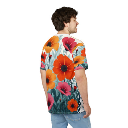 Unisex AOP Cut & Sew Tee – Retro Floral