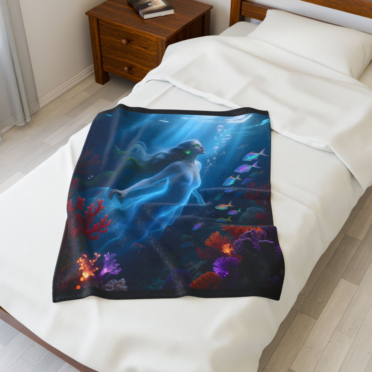 Velveteen Plush Blanket – Mermaid Dreams
