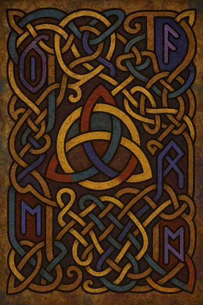 Tote Bag – Runic Viking Art (Celtic Knot Design)