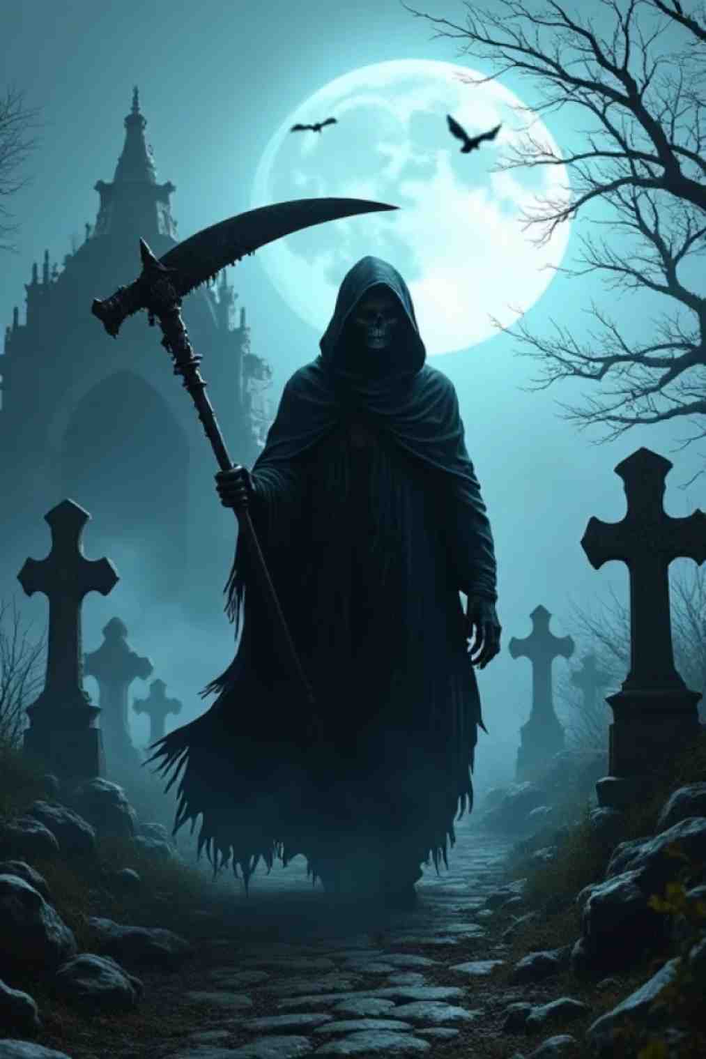 Unisex Hoodie – Graveyard Sentinel (Dark Gothic Edition)