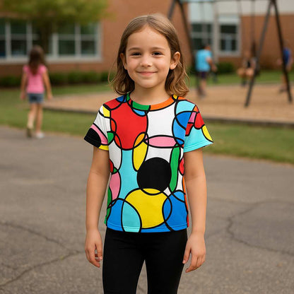 Kids T-Shirt – Chain Abstract Retro