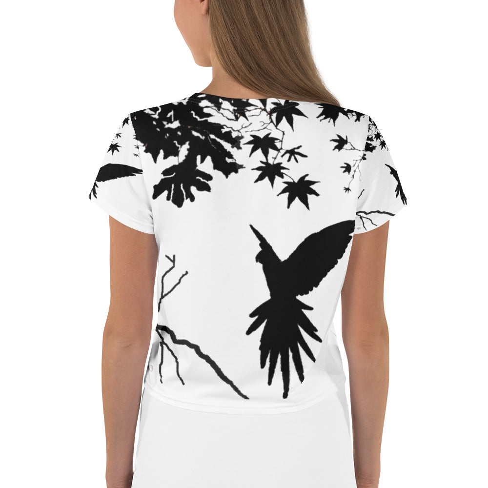 Abstract Silhouette Crop Tee – Freedom Design