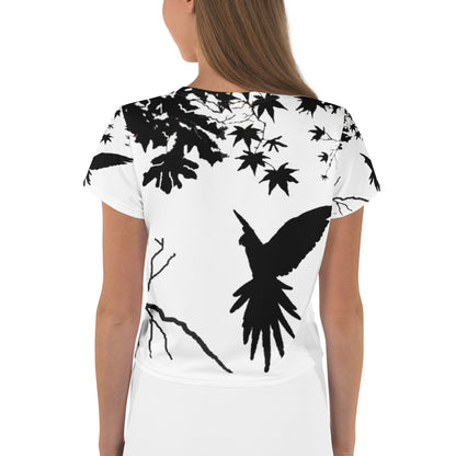 Abstract Silhouette Crop Tee – Freedom Design