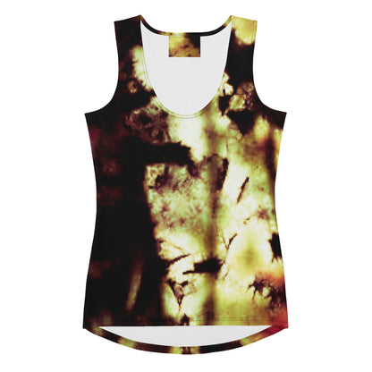 Sublimation Cut & Sew Tank Top – Abstract Golden Glow Art