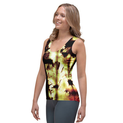 Sublimation Cut & Sew Tank Top – Abstract Golden Glow Art