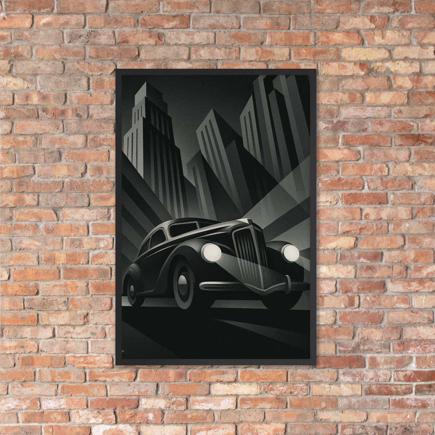 Framed Poster – Shadow City