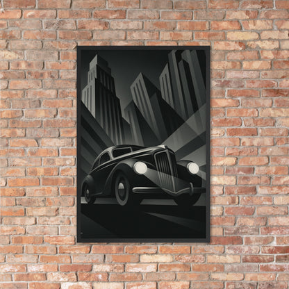 Framed Poster – Shadow City