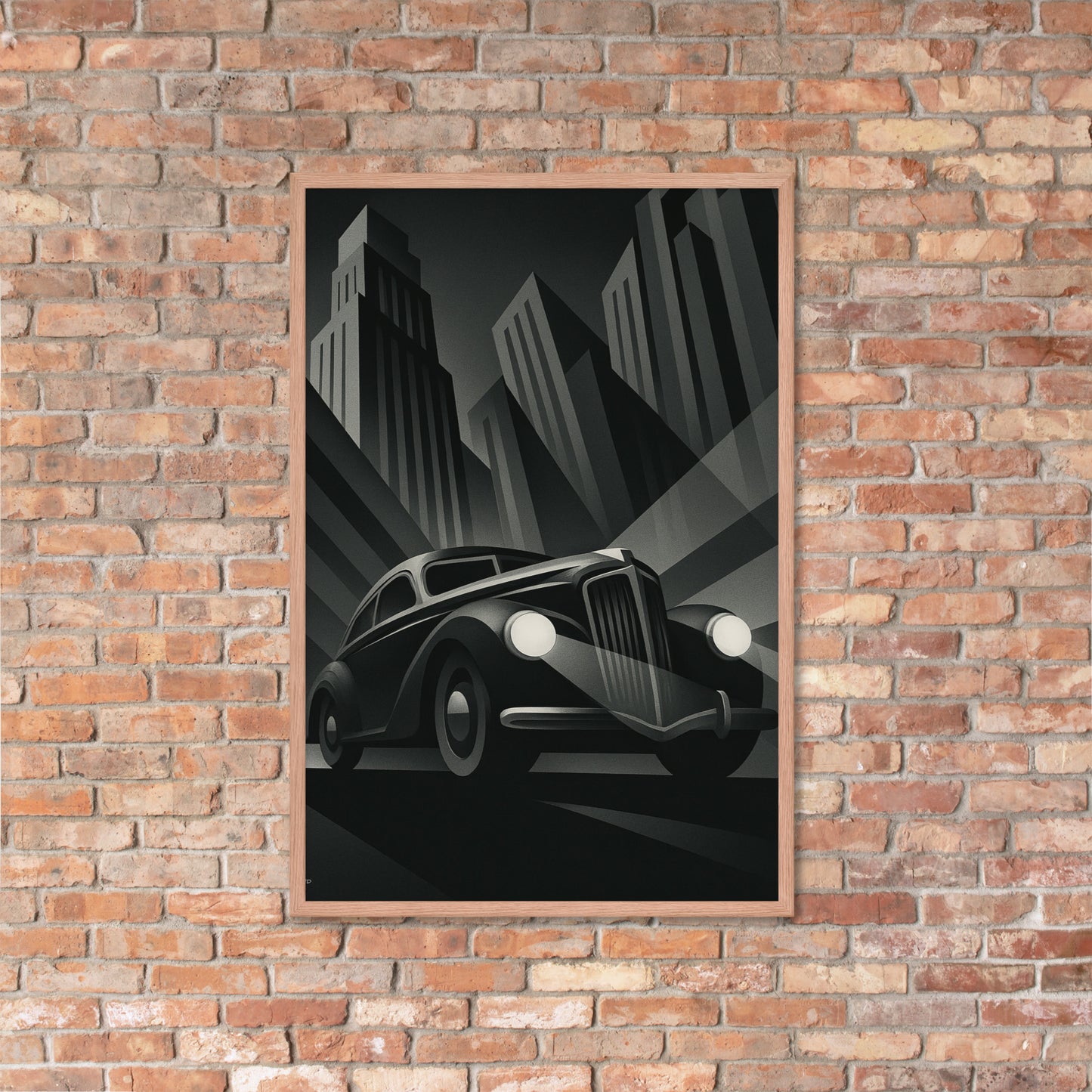 Framed Poster – Shadow City