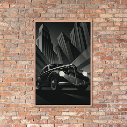 Framed Poster – Shadow City