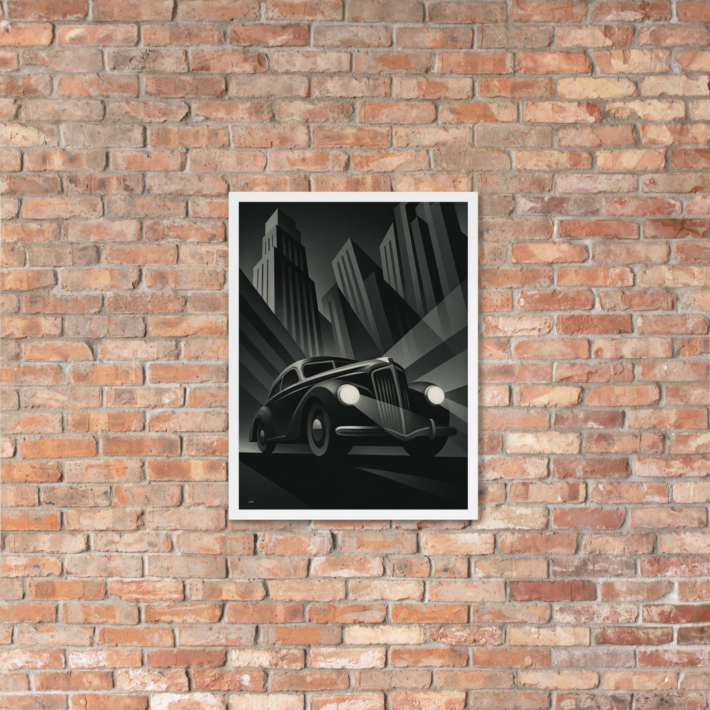 Framed Poster – Shadow City