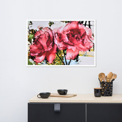 Framed Poster – Two Roses