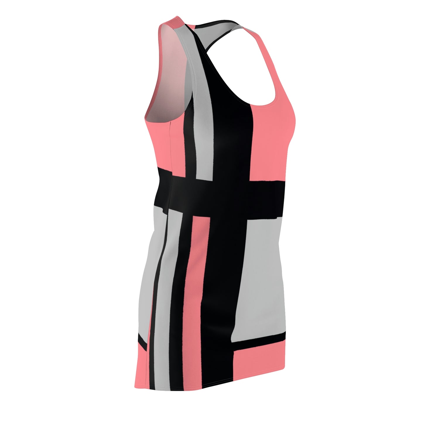 Racerback Dress – 60s 3 Vintage Color Block Design