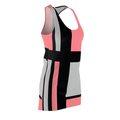 Racerback Dress – 60s 3 Vintage Color Block Design
