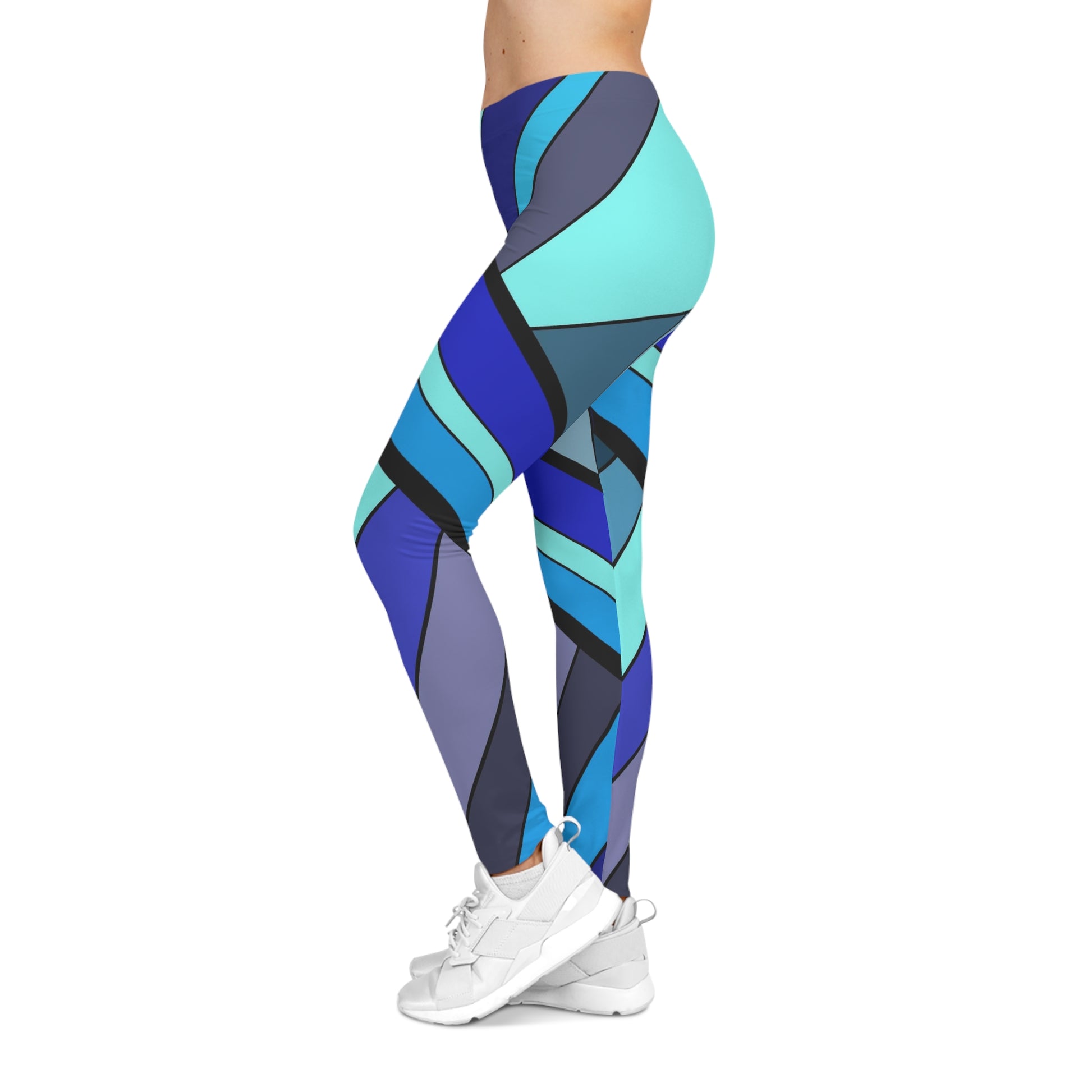 All Over Print Leggings Casual Yoga Pants Women's Activewear Art Print Leggings High Waisted Leggings Comfort Fit Leggings Everyday Wear Athleisure Fashion Stretchy Leggings for Women Trendy Women's Bottoms