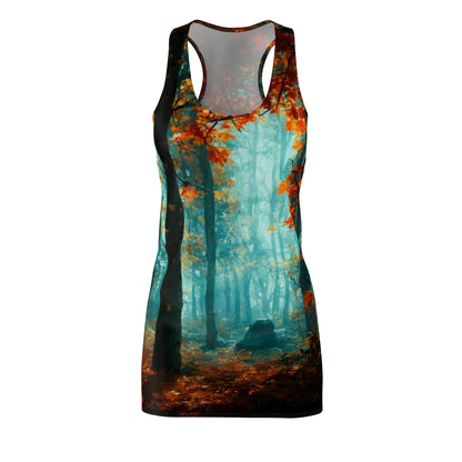 Racerback Dress – Forest in Autumn Fine Art Landscape