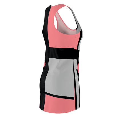 Racerback Dress – 60s 3 Vintage Color Block Design