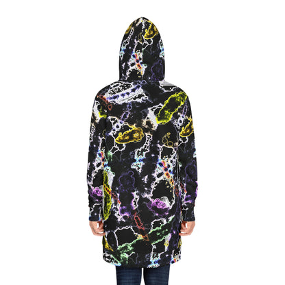 Women’s Hoodie Dress – Organisms Abstract Design
