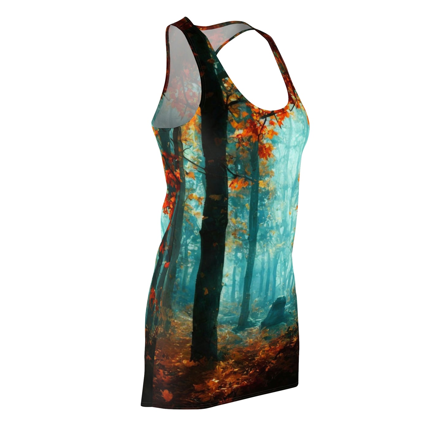 Racerback Dress – Forest in Autumn Fine Art Landscape