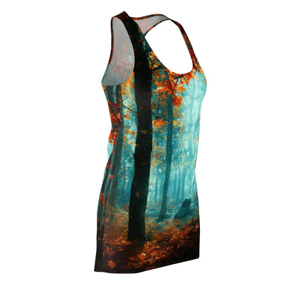 Racerback Dress – Forest in Autumn Fine Art Landscape