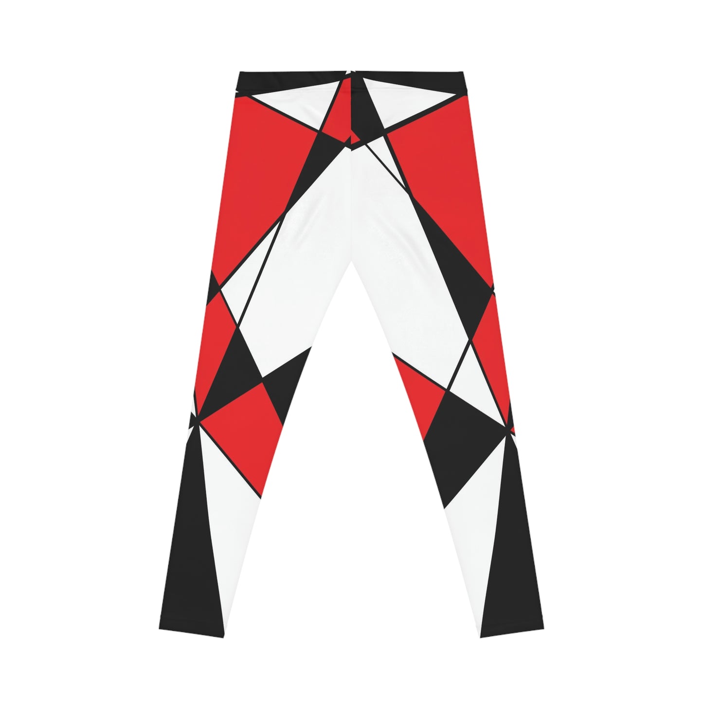Women’s Leggings – 3 Colors 2 Retro Geometric Red