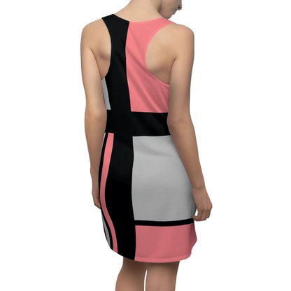 Racerback Dress – 60s 3 Vintage Color Block Design