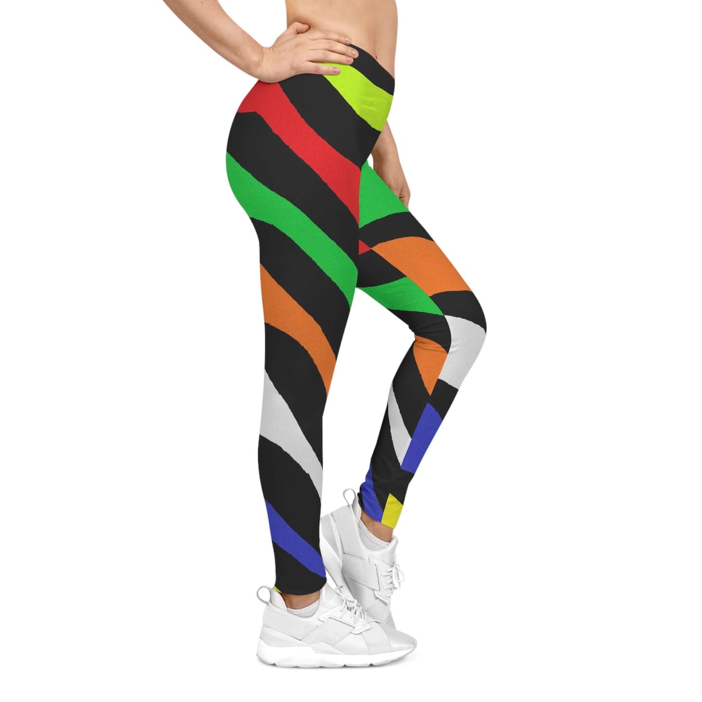 All Over Print Leggings Casual Yoga Pants Women's Activewear Art Print Leggings High Waisted Leggings Comfort Fit Leggings Everyday Wear Athleisure Fashion Stretchy Leggings for Women Trendy Women's Bottoms