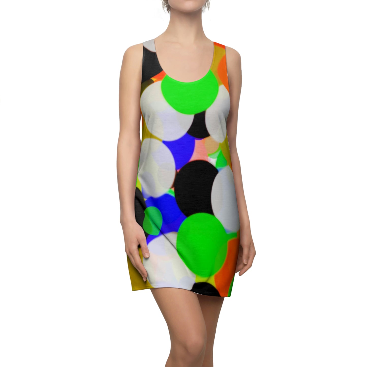 Racerback Dress – Ballons Retro Pop Art Design