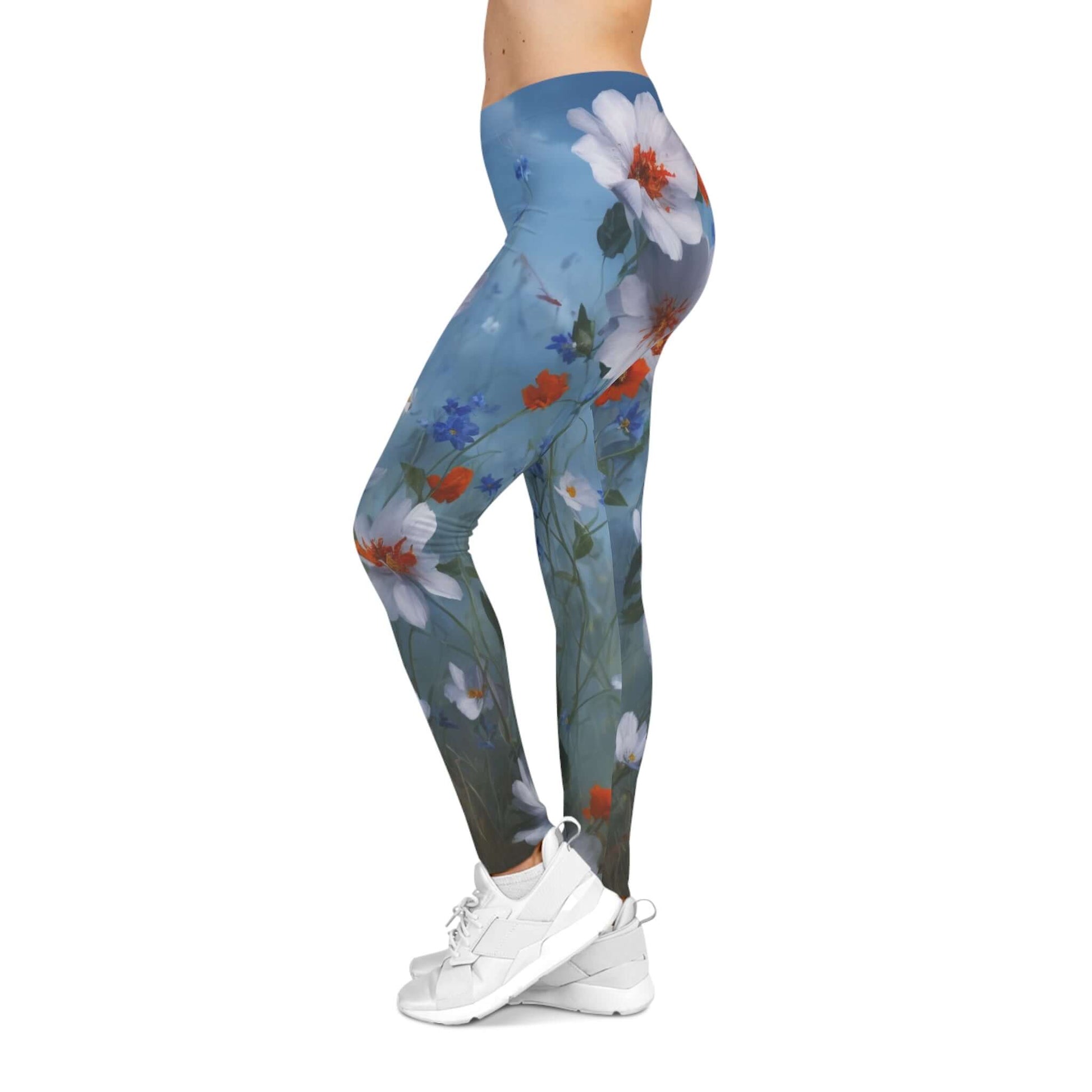 All Over Print Leggings Casual Yoga Pants Women's Activewear Art Print Leggings High Waisted Leggings Comfort Fit Leggings Everyday Wear Athleisure Fashion Stretchy Leggings for Women Trendy Women's Bottoms