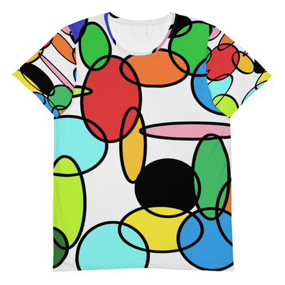 Men’s Athletic T-Shirt – Chain Retro Abstract Design