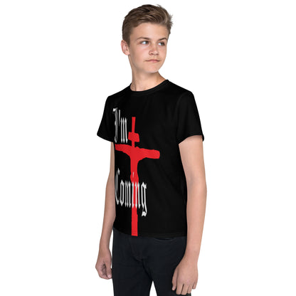 Youth Crew Neck T-Shirt – I’m Coming (Black)