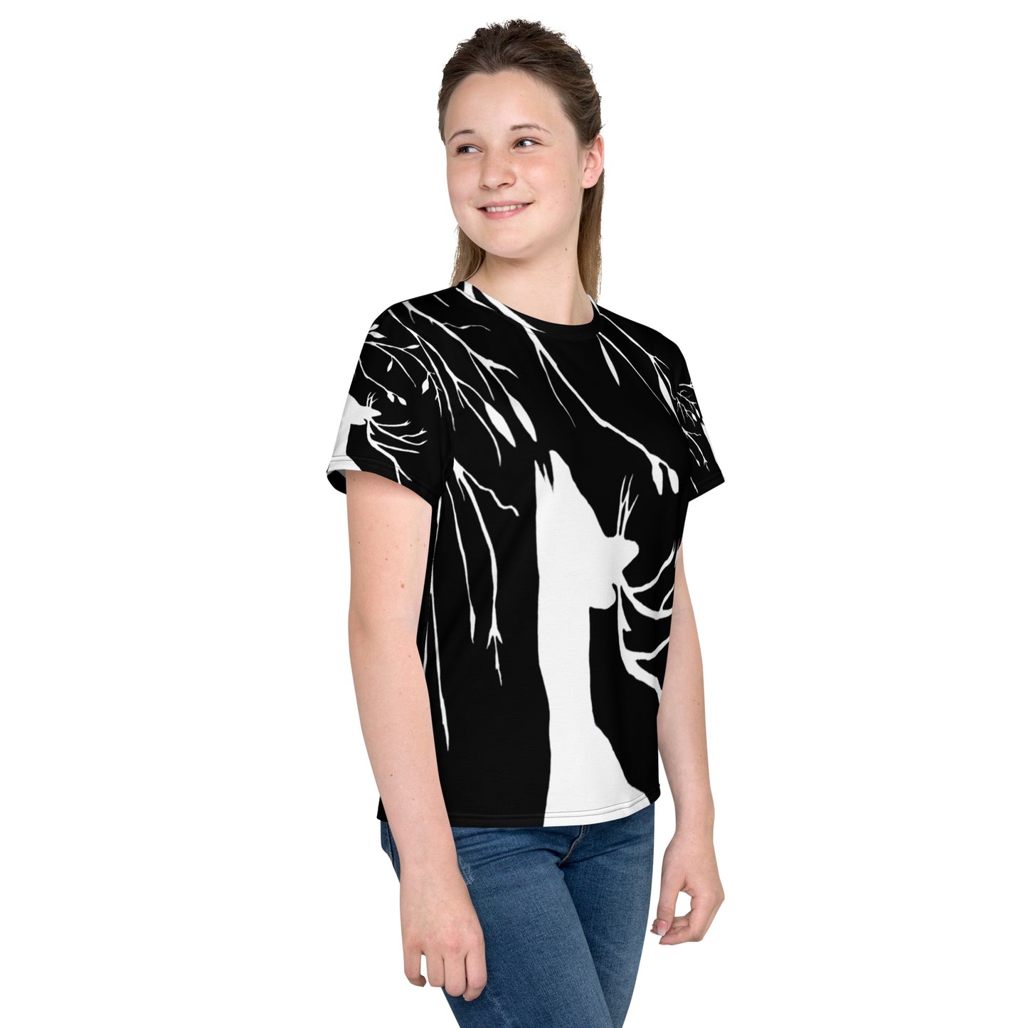 Youth Crew Neck T-Shirt – Deer 3