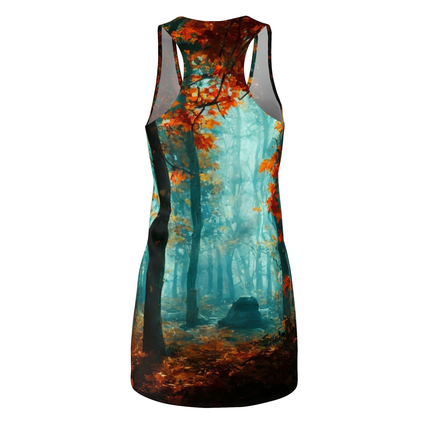 Racerback Dress – Forest in Autumn Fine Art Landscape