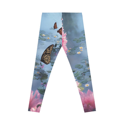 Women’s Leggings – Butterflies & Waterlilies