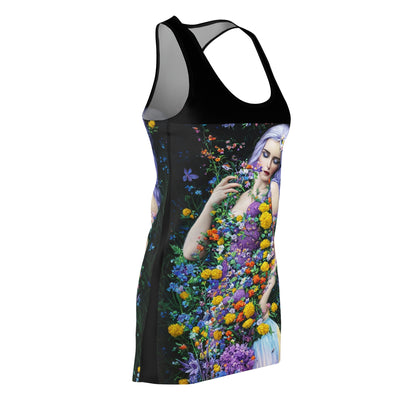Racerback Dress – Floral Goddess, Artistic Summer Style