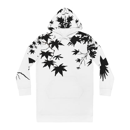 Women’s Hoodie Dress – Black Bird Serenity