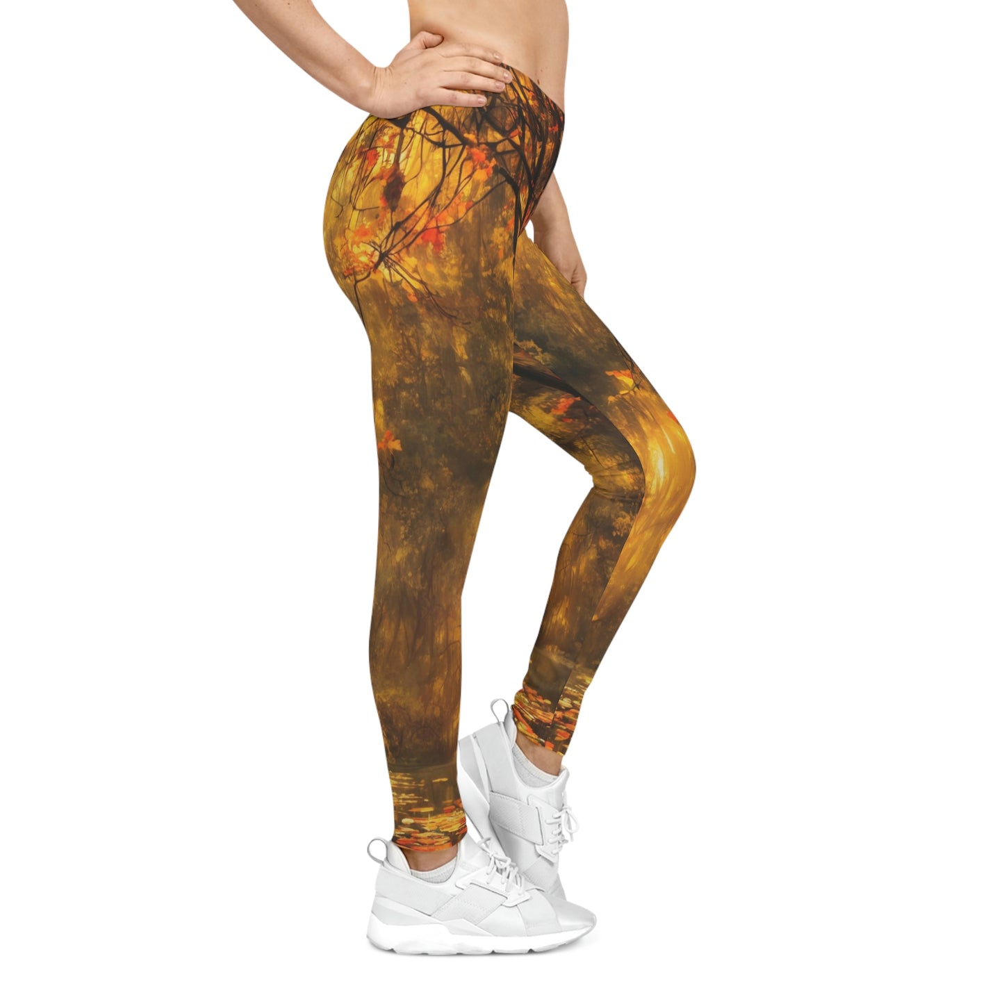 Women’s Leggings – A Pond in Autumn