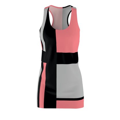 Racerback Dress – 60s 3 Vintage Color Block Design