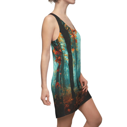 Racerback Dress – Forest in Autumn Fine Art Landscape