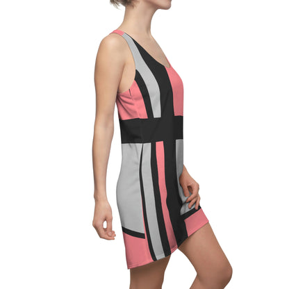Racerback Dress – 60s 3 Vintage Color Block Design