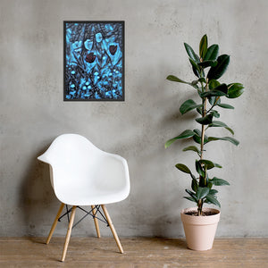 a chair and a plant in a potted plant 
